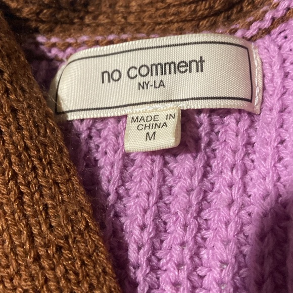 No Comment NY-LA 100% Acrylic Sweater - Picture 5 of 8